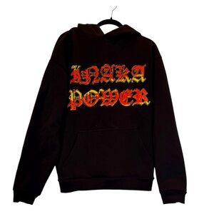 NEW INAKA POWER Black Mosh Pit Graphic Hoodie Large